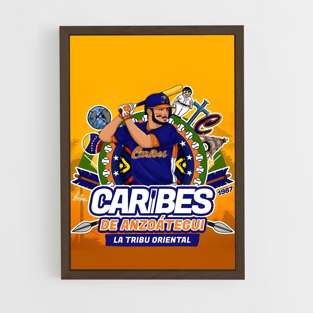 Poster L'Esprit des Caribes – affiche Baseball (vue 5)